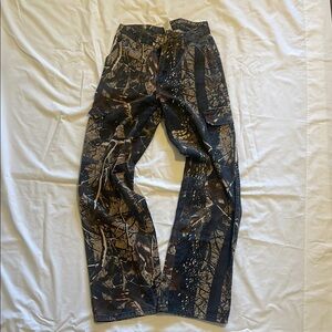 SHEIN Camouflage Wide Leg Cargo Jeans